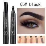 5 Color 4 Head Tattoo Eyebrow Pencil Waterproof Microblading Eyebrow Enhancers Long-lasting Natural Cosmetics Women Makeup TSLM1