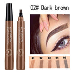 5 Color 4 Head Tattoo Eyebrow Pencil Waterproof Microblading Eyebrow Enhancers Long-lasting Natural Cosmetics Women Makeup TSLM1