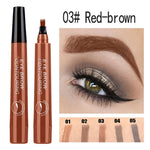 5 Color 4 Head Tattoo Eyebrow Pencil Waterproof Microblading Eyebrow Enhancers Long-lasting Natural Cosmetics Women Makeup TSLM1